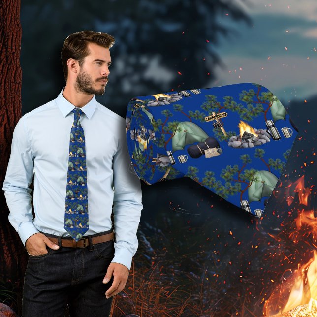 Tent Camping Motif Cravate de Camper (Créateur téléchargé)