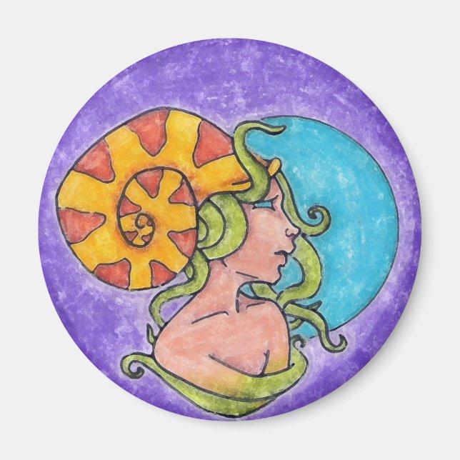 Tentacle Girl Magnet (Devant)