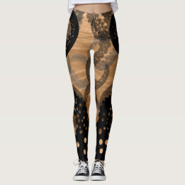 Tentacles s'estompera orange dans les Leggings de