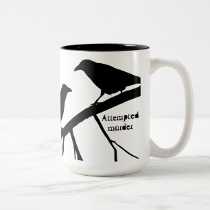 Tentative de grand jeu de mots Meurtre Crow Mug