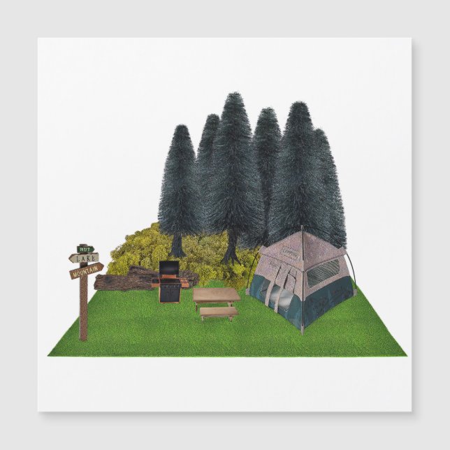 Tente Camping en Forêt (Devant)