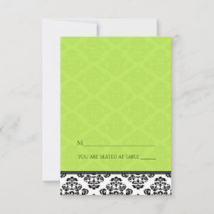 Tente de pliage vert Damask Cartes de place