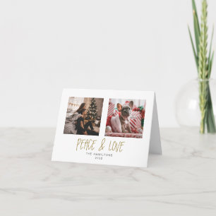 Tented Peace & Love Mini or Carte de vacances