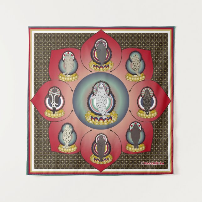 Tenture 海豹曼荼羅（seal  mandala） (Devant)