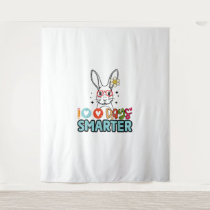 Tenture 100 Jours Filles Plus Intelligentes Mignonne Lapin
