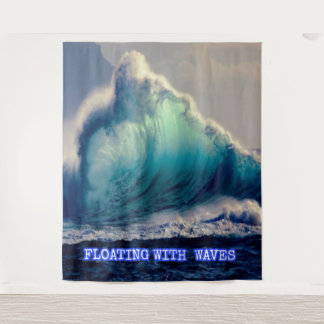 Tenture 11. Vagues de l'océan bleu, cadeaux pour les amour