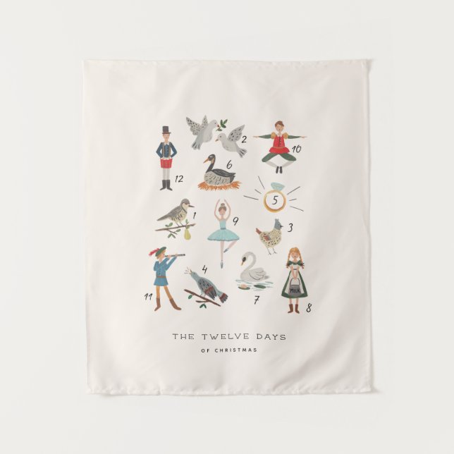 Tenture 12 Jours de Noël (Devant)