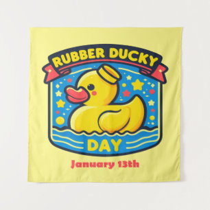 Tenture 13 janvier - Jour de canard en caoutchouc