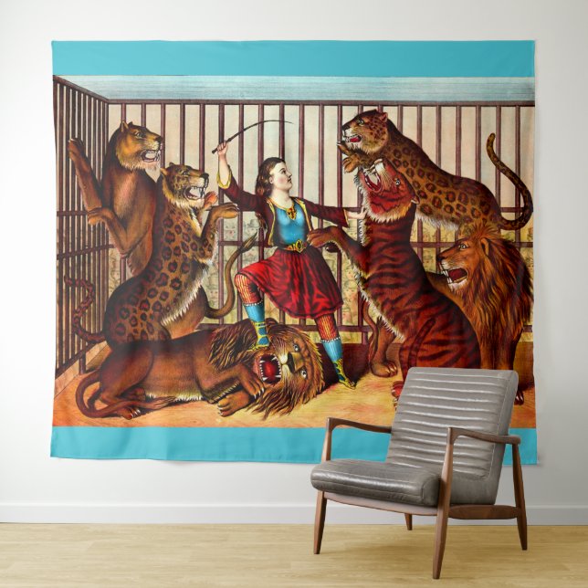 Tenture 1874 La Reine Lion (En situation (horizontale))
