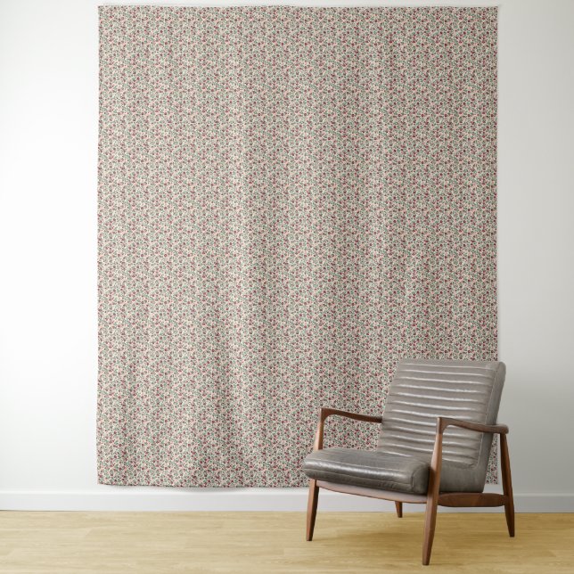Tenture 1940s Utility Floral Sprig Pattern (En situation)