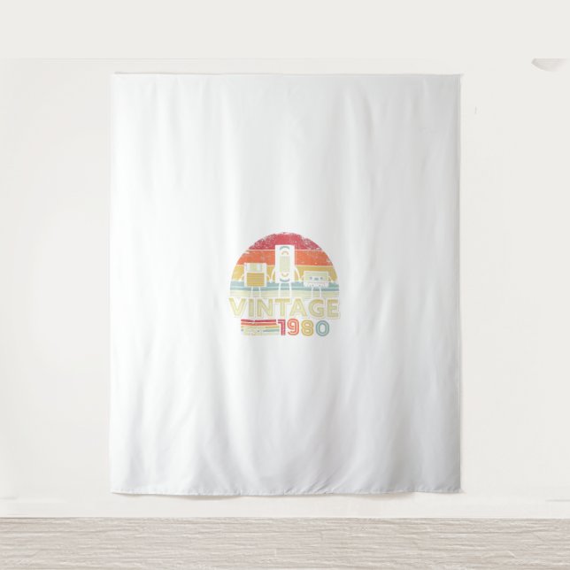 Tenture 1980 Chemise. Cadeau vintage 40e anniversaire, Fun (Devant)