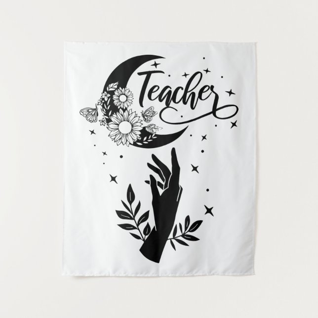Tenture 1- Chemise d'enseignant inspirant, Enseignant mini (Devant)