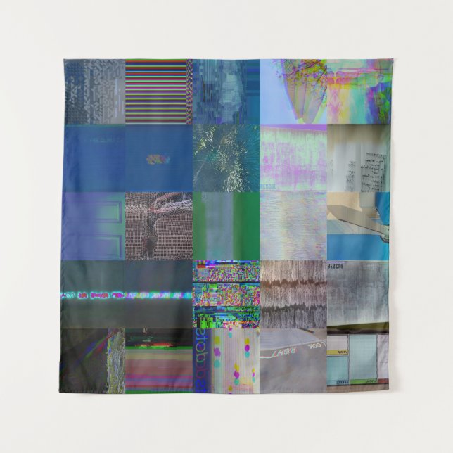 Tenture 1C9984DA Glitch Art Distorsion Numérique Vaporwave (Devant)