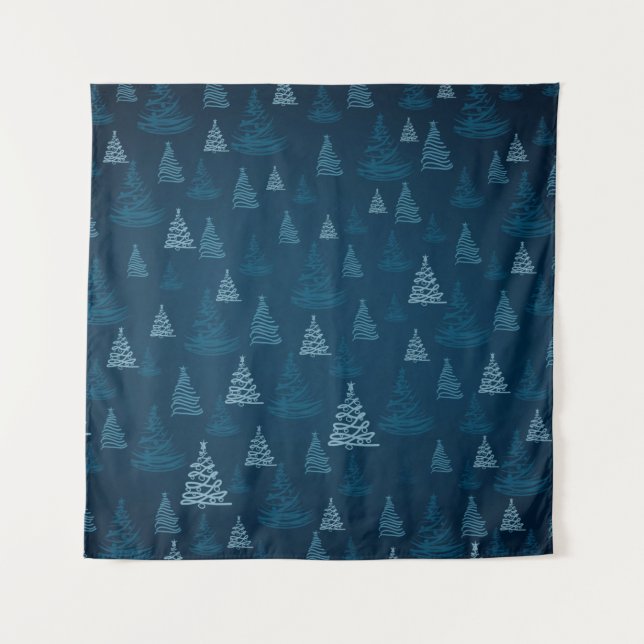 Tenture 2d illustration. Abstract snowflakes. Holy Christm (Devant)