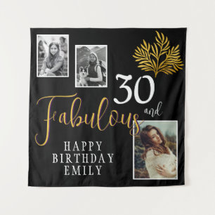 Tenture 30 et Fabulous Gold Foliage 3 Photo Anniversaire