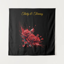 30e anniversaire élégant - Roses en fleurs