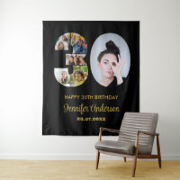 30e anniversaire Numéro 30 Photo Collage moderne N