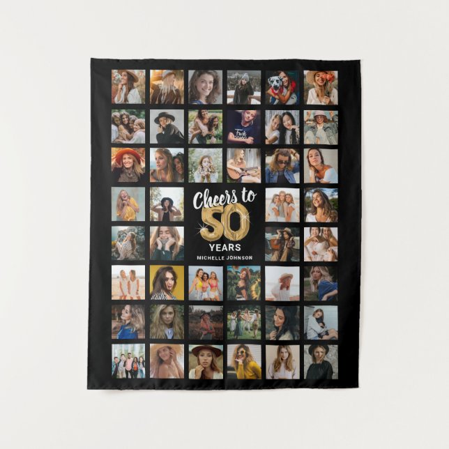 Tenture 44 Collage photo 50e anniversaire (Devant)