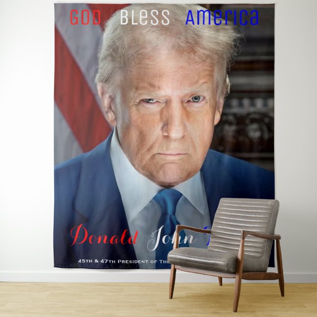 Tenture 45ème et 47ème président des États-Unis Donald Tru (En situation)