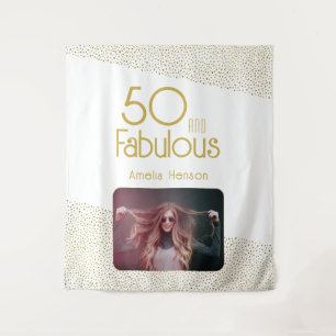 Tenture 50 ans et Fabuleux Paillettes Dorées 50e Anniversa