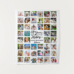 Tenture 50e anniversaire 44 Photo Collage Party Contexte