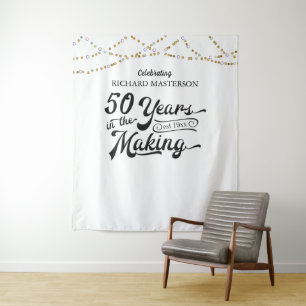 Tenture 50e Anniversaire Décor Rétro Des Années De Prépara