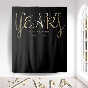 Tenture 50e anniversaire du Mariage d'or Contexte photo