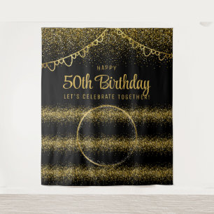 Tenture 50e anniversaire Gold Celebration Photo Contexte