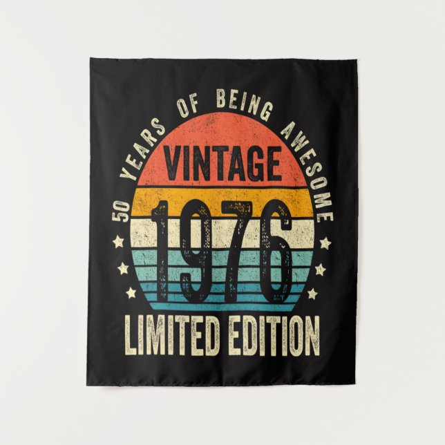 Tenture 50e anniversaire Vintage 1976 Édition limitée  (Devant)