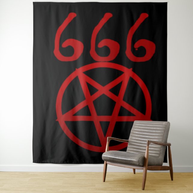 Tenture 666 et PENTAGONE ÉTOILÉ (En situation)