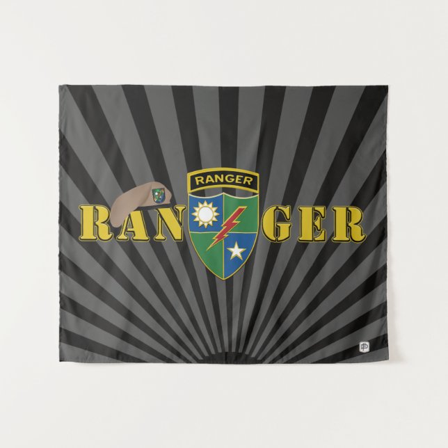 Tenture 75e régiment de rangers  (Devant (Horizontal))