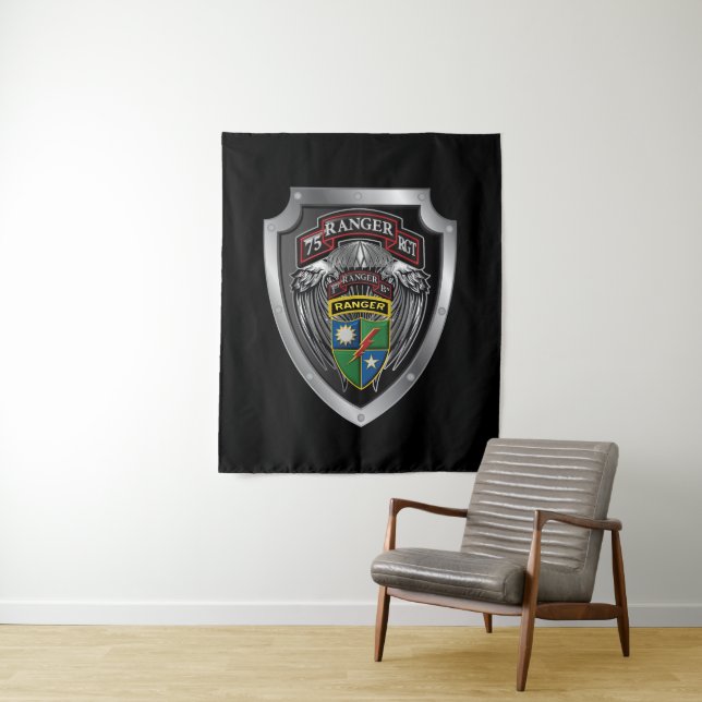 Tenture 75th Régiment de Rangers 1er Bataillon  (En situation)