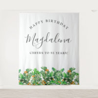 85e anniversaire Décembre Fleur de naissance fond