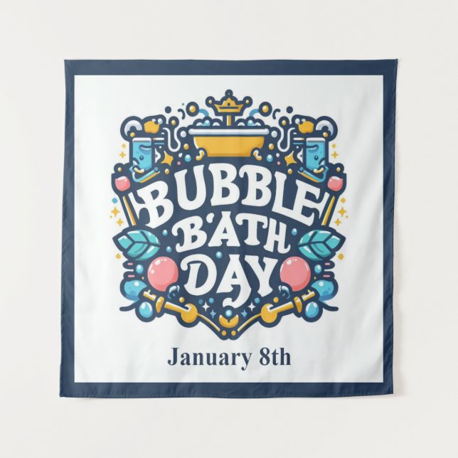 Tenture 8 janvier - Jour du bain des bulles (Devant)