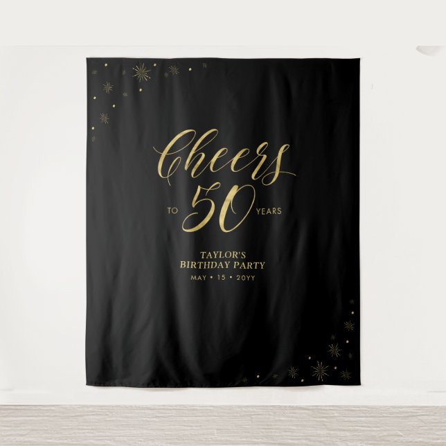 Tenture À 50 ans, on fait la fête | Soirée d'anniversaire  (Devant)