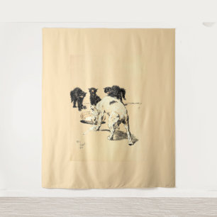 Tenture A Dog Day Pl 03 (1902) Cecil Charles Tapestry