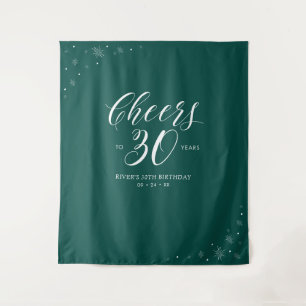 Tenture À la santé de 30 ans Anniversaire 30 ans Green & W