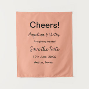 Tenture À la vôtre, sauvegardez la date simple minimaliste