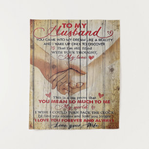 Tenture À mon mari présent Nouveau Décor