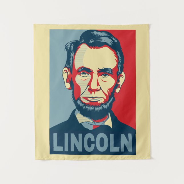 Tenture Abraham Lincoln USA Président Hope Style (Devant)