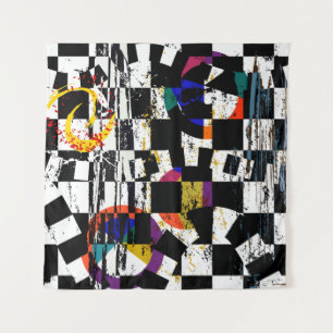 Tenture abstract background composition, with strokes, spl