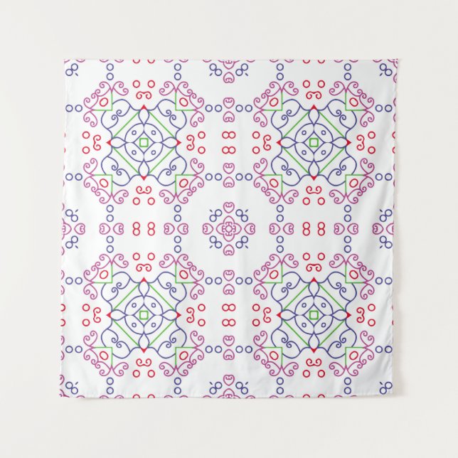 Tenture Abstract floral pattern designabstract, art, home  (Devant)