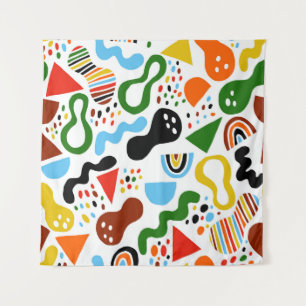 Tenture abstraction de style moderne avec composition