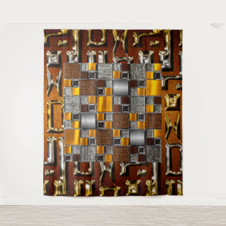 Tenture Abstrait afrocentré contemporain