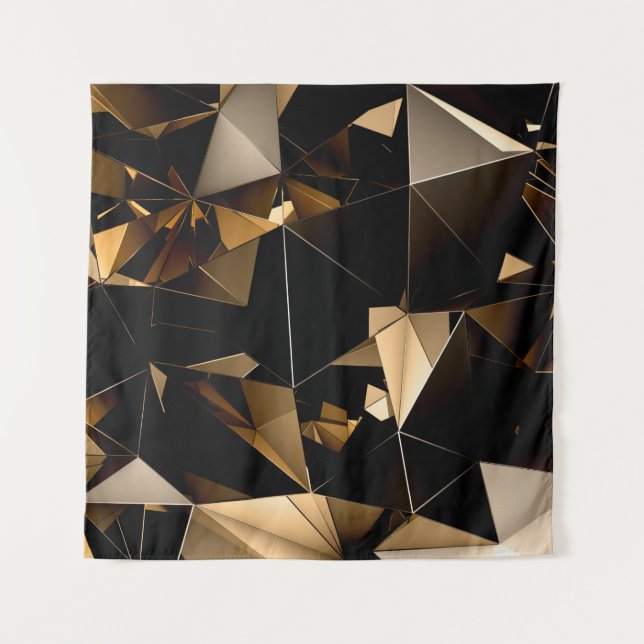 Tenture Abstrait arrière - plan de cristal triangle. (Devant)