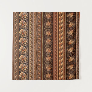 Tenture Abstrait ethnique rayé ornemental vintage backgrou