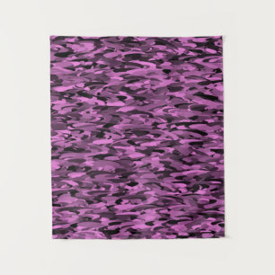 Tenture Abstrait Motif violet noir