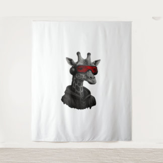 Tenture Abstraite girafe rouge et noire T-shirt classique