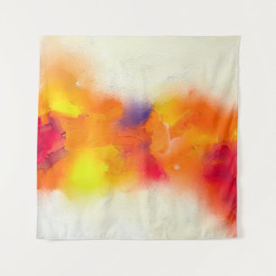 Tenture Abstraite peinture à l'huile colorée sur texture d