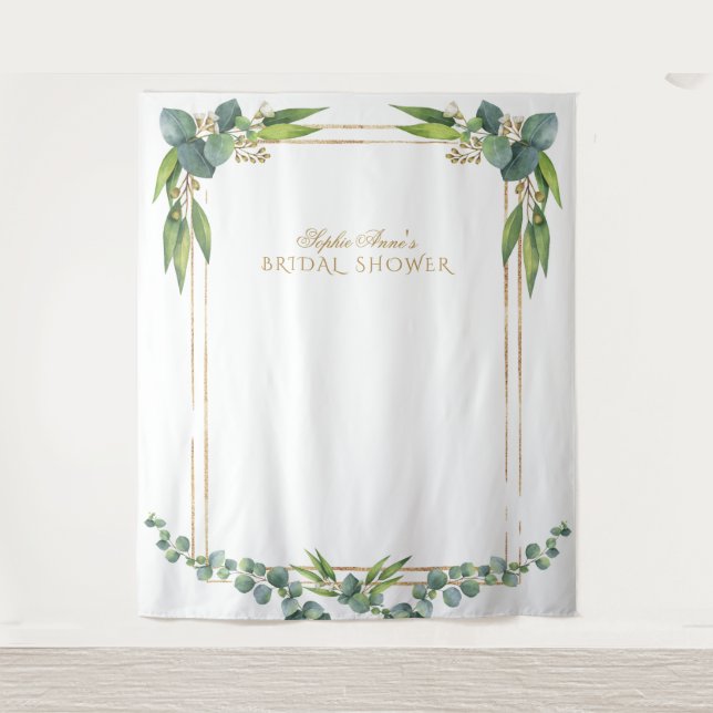 Tenture Accessoire de fête de fiançailles aquarelle Eucaly (Devant)